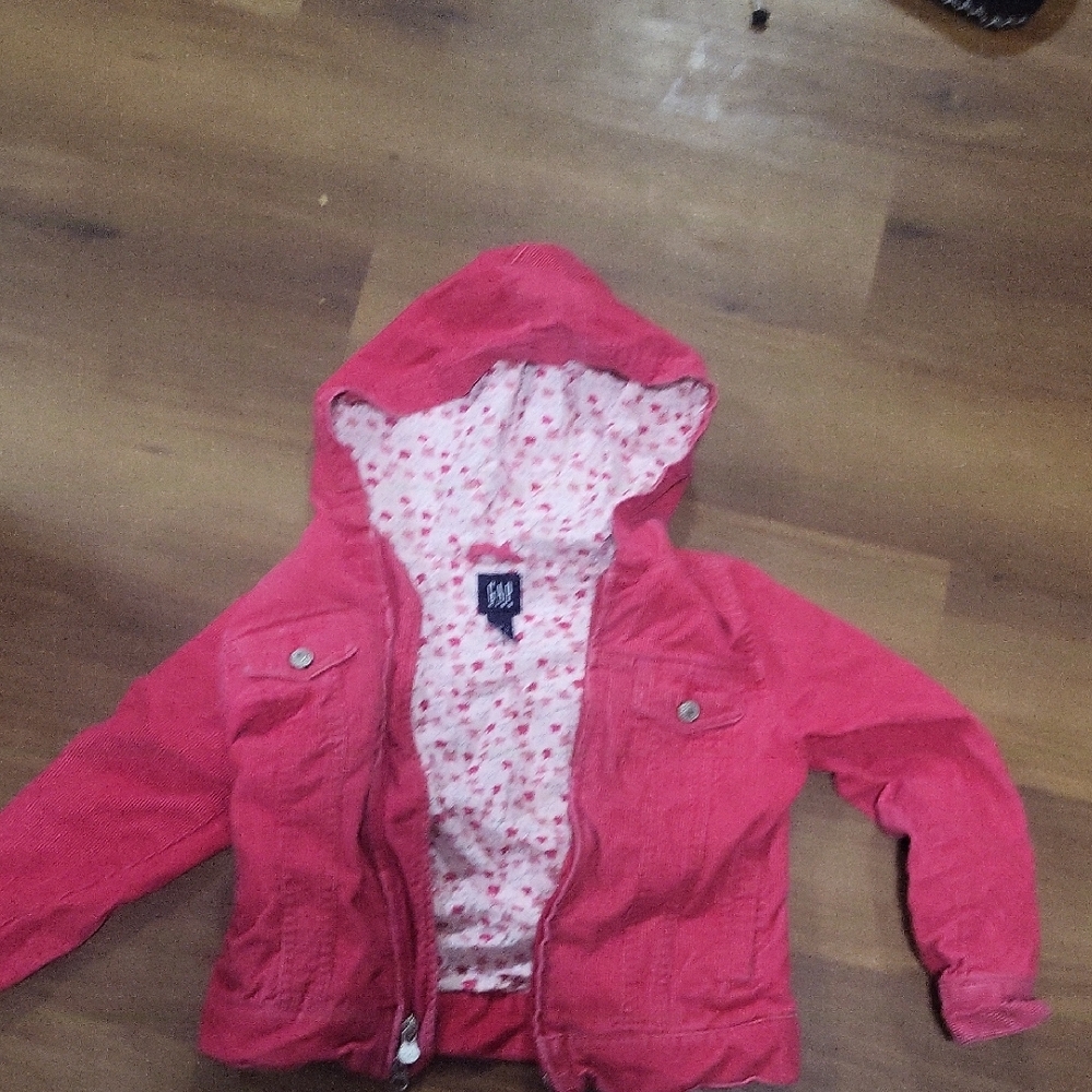 Kids Pink Hooded Jacket